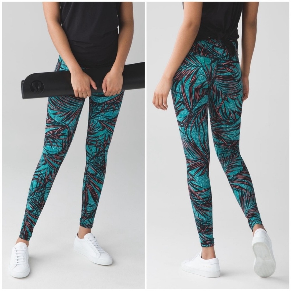 Lululemon Wunder Under High Rise Patterned leggings